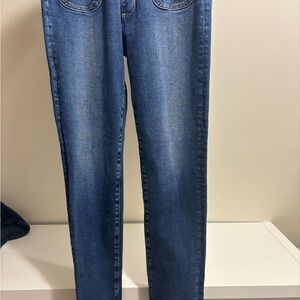 Anthropologie Blue Straight Leg Jeans Classic Design